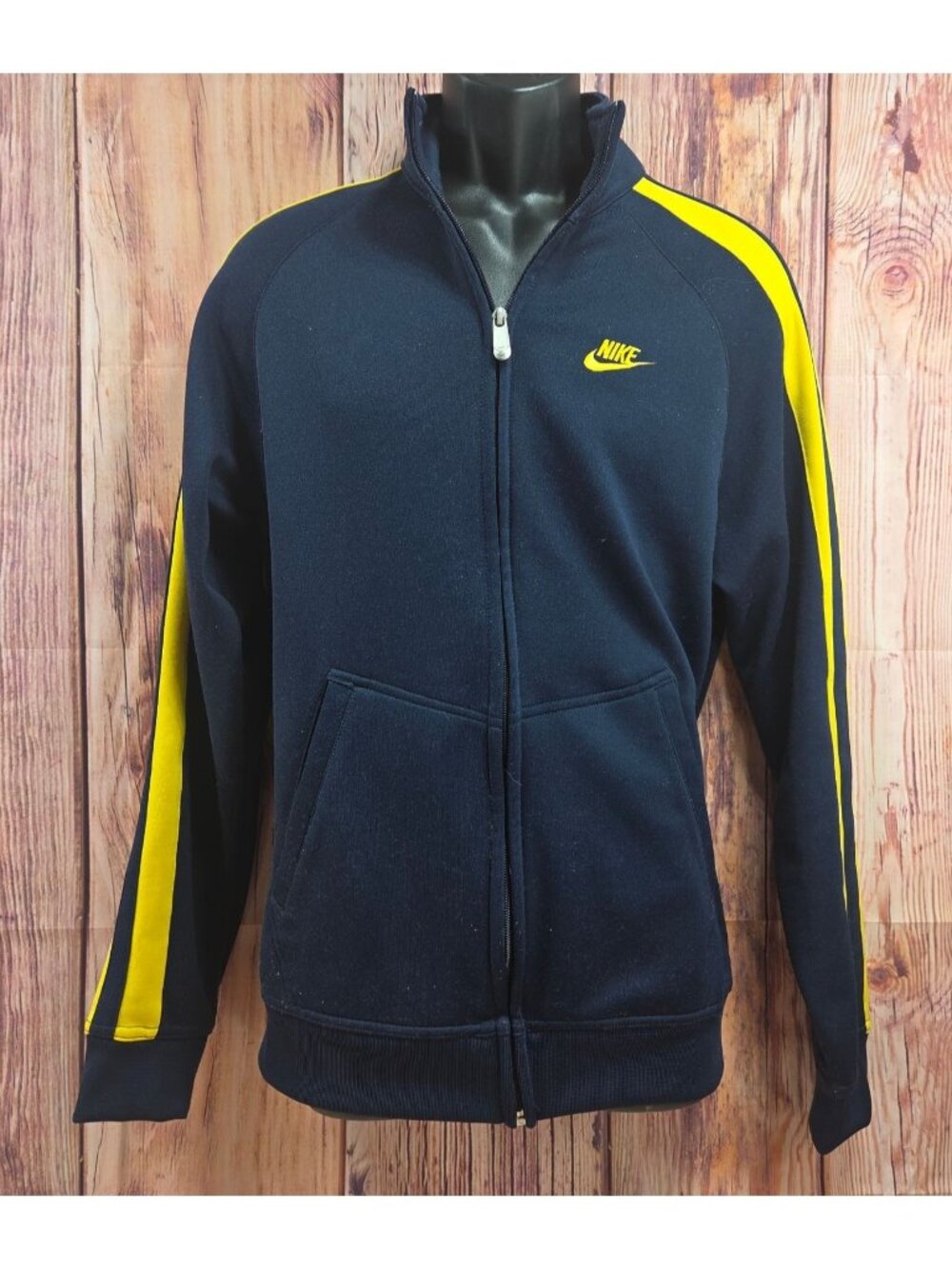 Nike Mens Navy Full-Zip Track Jacket Large